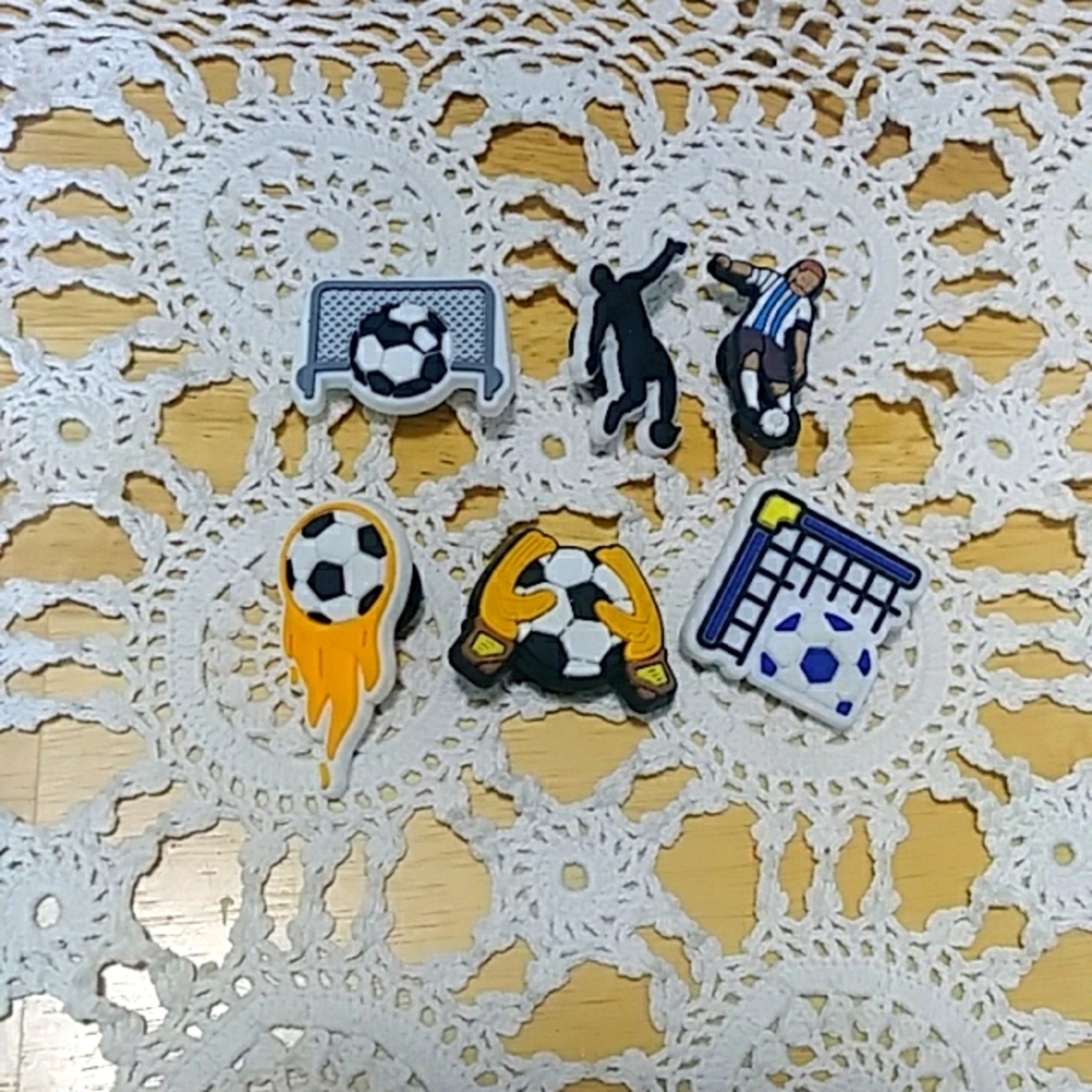 Sports Jibbitz, Soccer Shoe Charm for CROCS or similar shoe